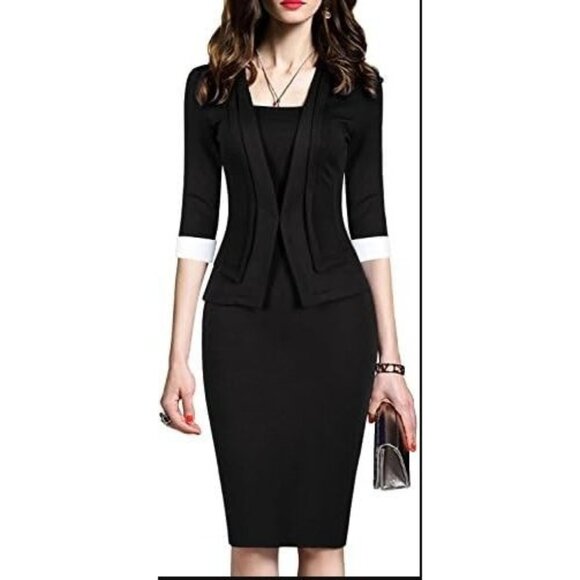 Woosea Dresses & Skirts - Slim Bodycon Business Pencil One-Piece Dress NWT